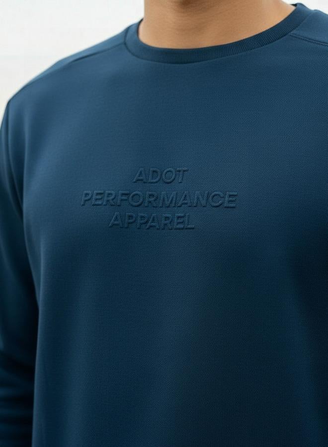 Splash Active Men Performance Embossed Sweatshirt - Image 4